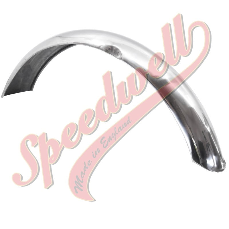 T100/TR6/T120 FRONT STAINLESS PRESSED NOSE  1 TAB UNDRILLED
